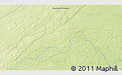 Physical 3D Map of the area around 57° 3' 8" N, 104° 28' 29" W