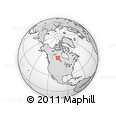 Outline Map of the Area around 57° 3' 8" N, 104° 28' 29" W, rectangular outline