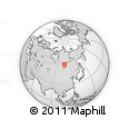 Outline Map of the Area around 57° 3' 8" N, 107° 10' 30" E, rectangular outline