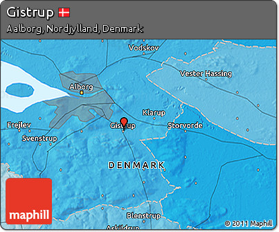 Political 3D Map of Gistrup