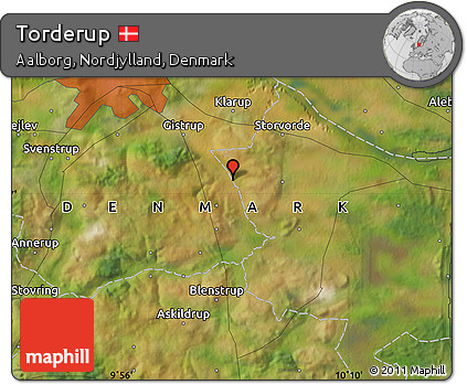 Satellite Map of Torderup