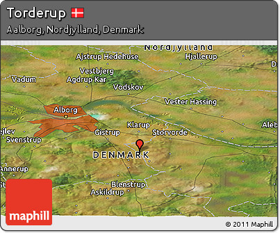 Satellite Panoramic Map of Torderup
