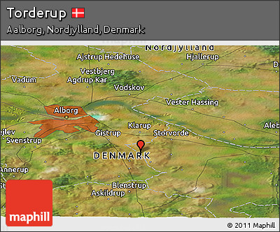 Satellite Panoramic Map of Torderup