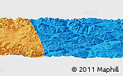 Political Panoramic Map of the area around 57° 3' 8" N, 119° 55' 30" E