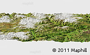 Satellite Panoramic Map of the area around 57° 3' 8" N, 119° 55' 30" E
