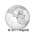 Outline Map of the Area around 57° 3' 8" N, 123° 10' 30" W, rectangular outline