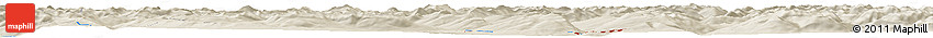 Shaded Relief Horizon Map of the Area around 57° 3' 8" N, 128° 16' 30" W Shaded Relief Horizon Map of the Area around 57° 3' 8" N, 128° 16' 30" W
