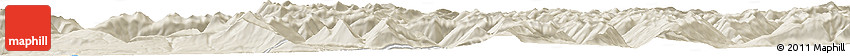 Shaded Relief Horizon Map of the Area around 57° 3' 8" N, 129° 58' 29" W Shaded Relief Horizon Map of the Area around 57° 3' 8" N, 129° 58' 29" W