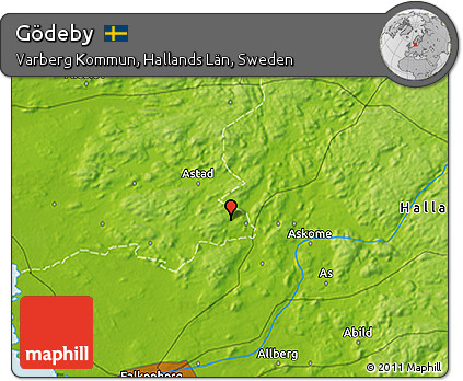 Physical 3D Map of Gödeby