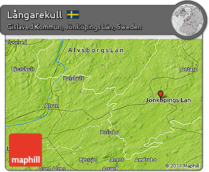 Physical 3D Map of Långarekull