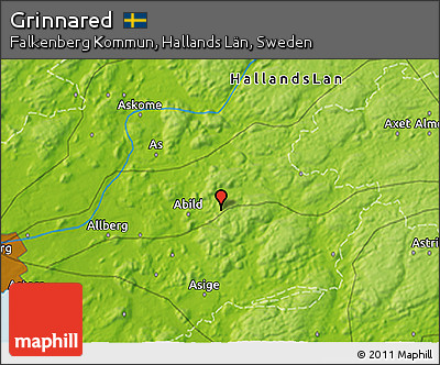 Physical 3D Map of Grinnared
