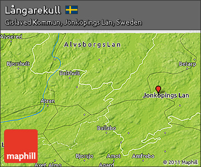 Physical 3D Map of Långarekull