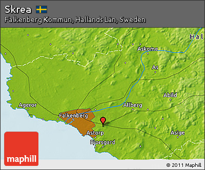 Physical 3D Map of Skrea