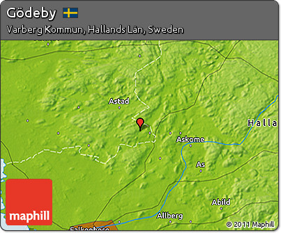 Physical 3D Map of Gödeby
