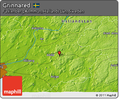 Physical 3D Map of Grinnared