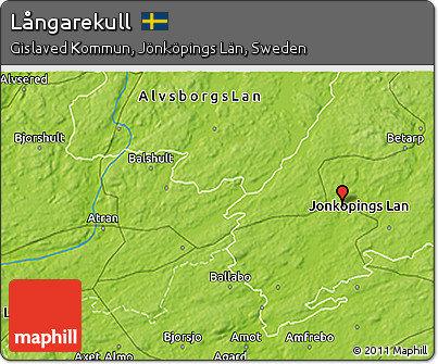 Physical 3D Map of Långarekull