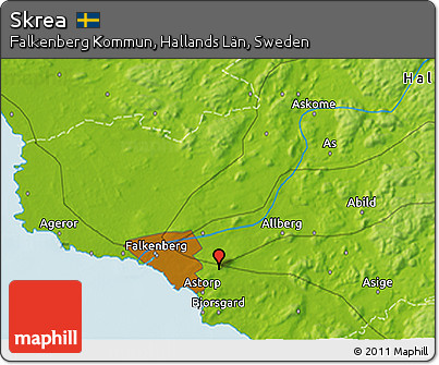 Physical 3D Map of Skrea