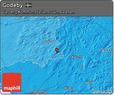 Political 3D Map of Gödeby