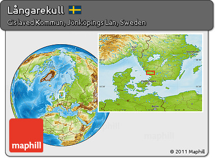 Physical Location Map of Långarekull