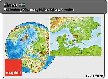 Physical Location Map of Skrea