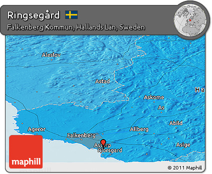 Political Panoramic Map of Ringsegård