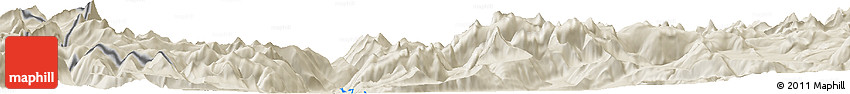 Shaded Relief Horizon Map of the Area around 57° 3' 8" N, 131° 40' 30" W Shaded Relief Horizon Map of the Area around 57° 3' 8" N, 131° 40' 30" W