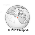 Outline Map of the Area around 57° 3' 8" N, 132° 31' 30" W, rectangular outline