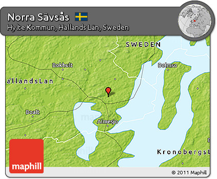 Physical 3D Map of Norra Sävsås
