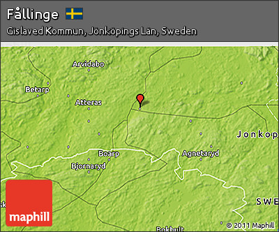 Physical 3D Map of Fållinge
