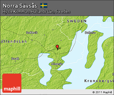 Physical 3D Map of Norra Sävsås
