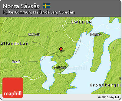 Physical 3D Map of Norra Sävsås