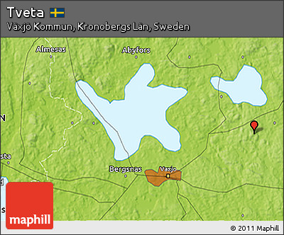 Physical 3D Map of Tveta