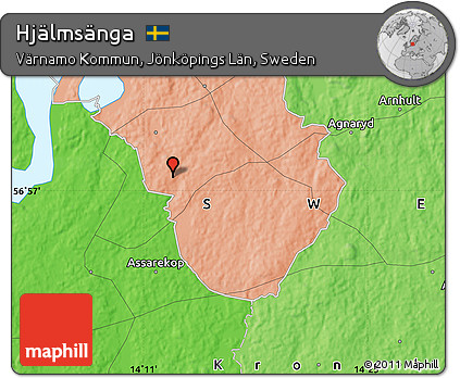 Political Map of Hjälmsänga