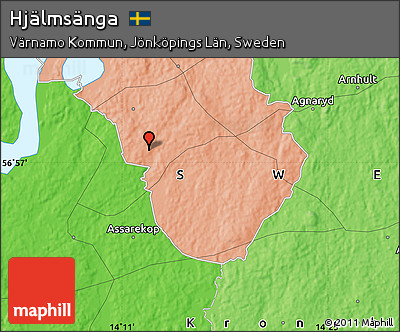 Political Map of Hjälmsänga