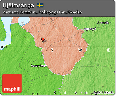 Political Map of Hjälmsänga