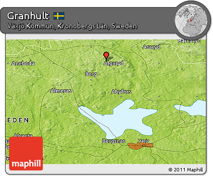 Physical Panoramic Map of Granhult