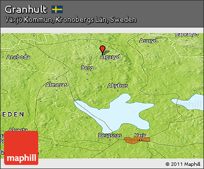 Physical Panoramic Map of Granhult