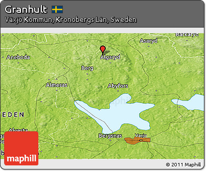 Physical Panoramic Map of Granhult