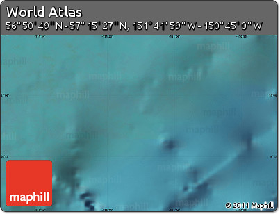 Satellite Map of the Area around 57° 3' 8" N, 151° 13' 29" W
