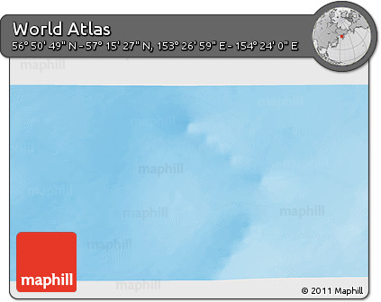Physical 3D Map of the Area around 57° 3' 8" N, 153° 55' 30" E