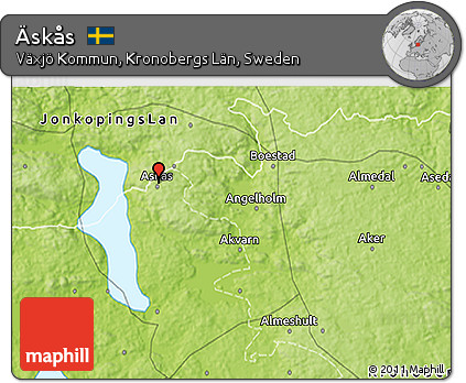 Physical 3D Map of Äskås