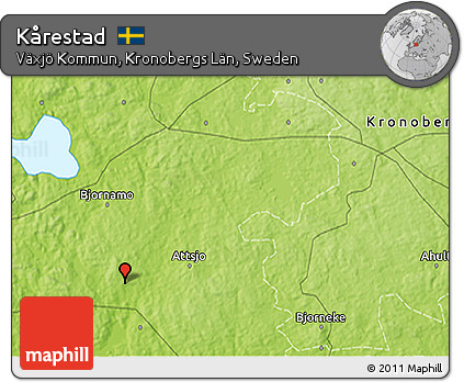Physical 3D Map of Kårestad