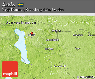 Physical 3D Map of Äskås