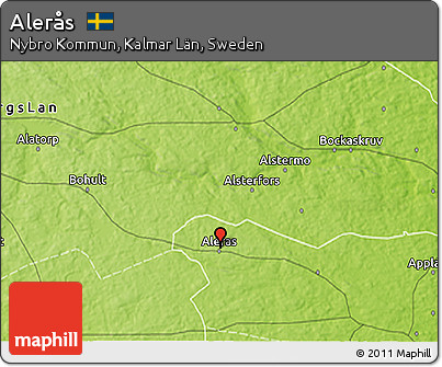 Physical 3D Map of Alerås