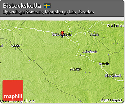 Physical 3D Map of Bistockskulla