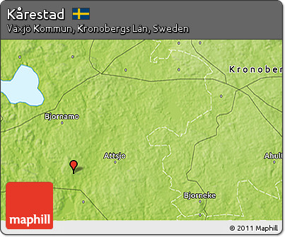 Physical 3D Map of Kårestad