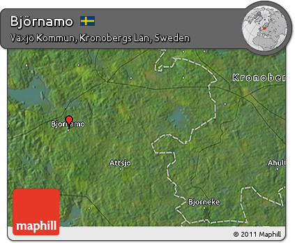 Satellite 3D Map of Björnamo