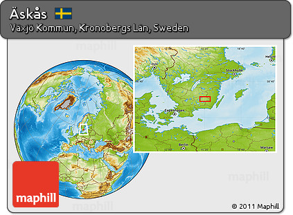 Physical Location Map of Äskås