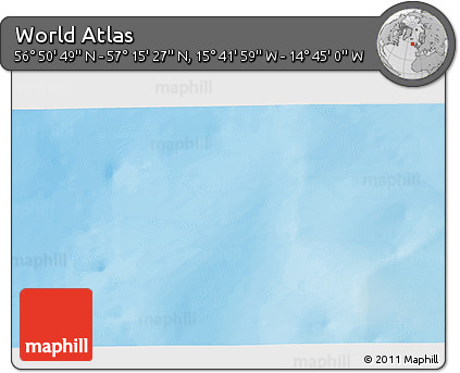 Physical 3D Map of the Area around 57° 3' 8" N, 15° 13' 29" W