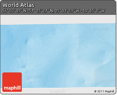 Physical 3D Map of the Area around 57° 3' 8" N, 15° 13' 29" W